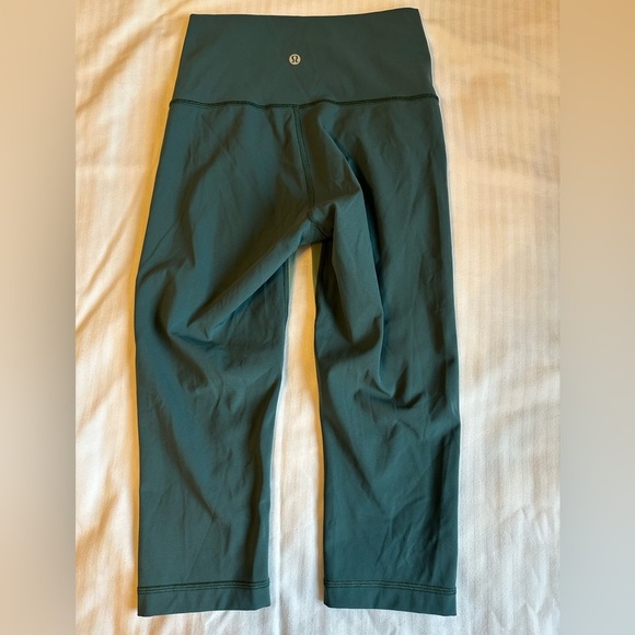Lululemon Wunder Under Crop High Rise Frosted Pine / Green Jasper - Picture 7 of 7